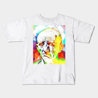 Cato the Elder Colourful Portrait | Cato the Elder Artwork 11 Kids T-Shirt